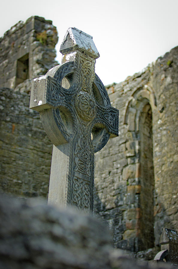 Celtic Cross in Ireland Photograph by Mark Duehmig