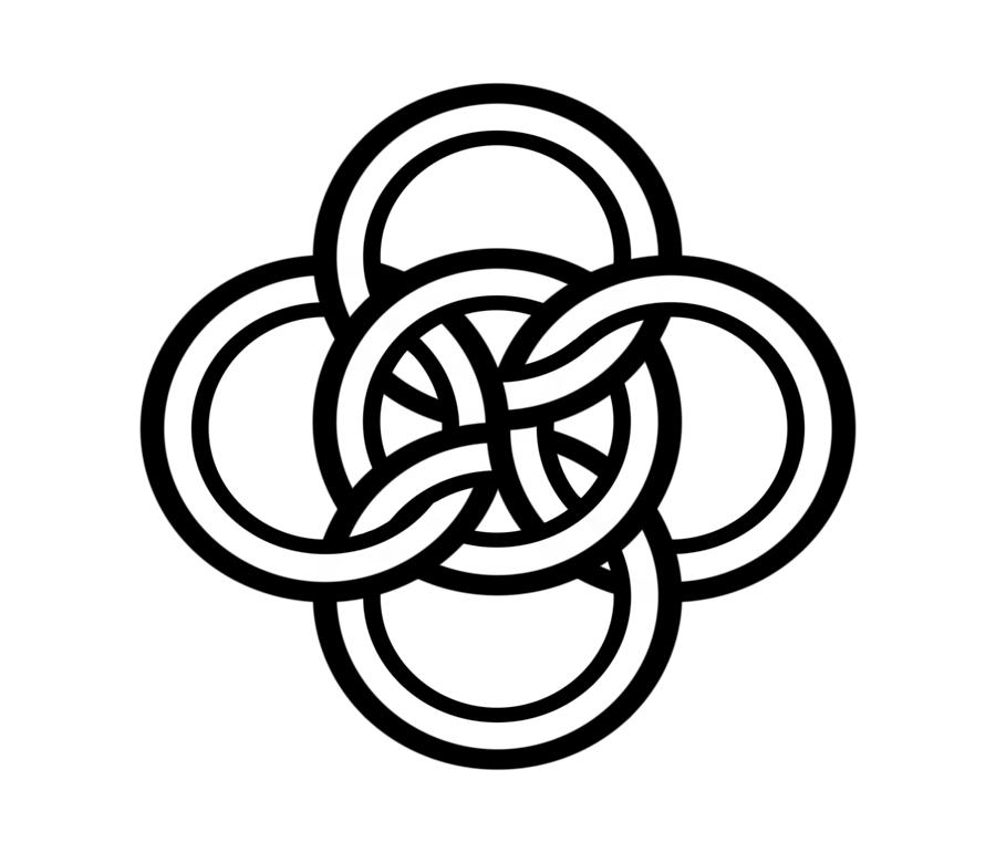 Celtic Five Fold Symbol 1 Digital Art by Joan Stratton