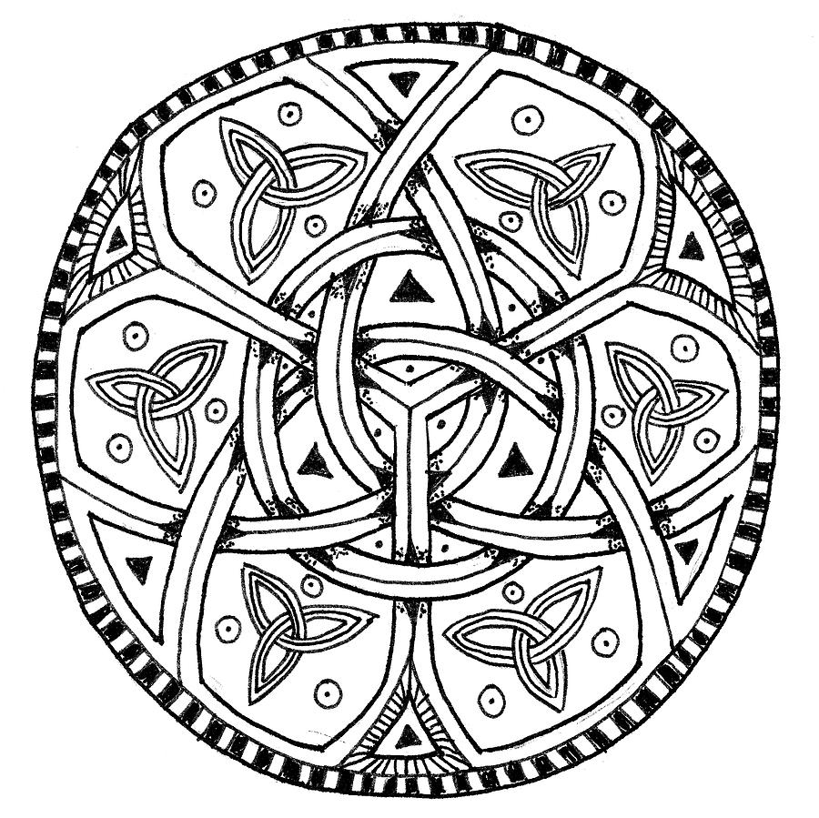 Celtic Knots Within Knots Drawing by Chris Hill Fine Art America