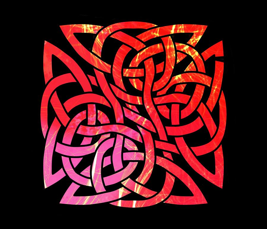 Celtic Shield Knot 3 Drawing by Joan Stratton