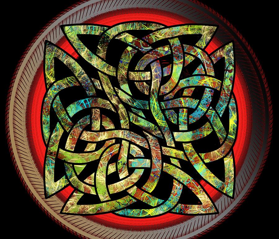 Celtic Shield Knot 5 Digital Art by Joan Stratton