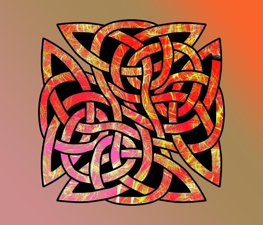 Celtic Shield Knot 9 Digital Art by Joan Stratton