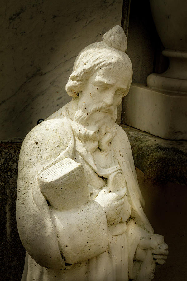 Cemetery Statue Photograph by Jean Noren