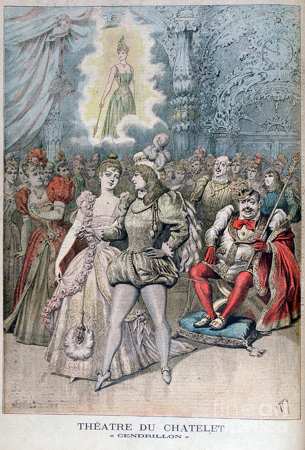 Cendrillon Cinderella, Théâtre Du Drawing by Print Collector