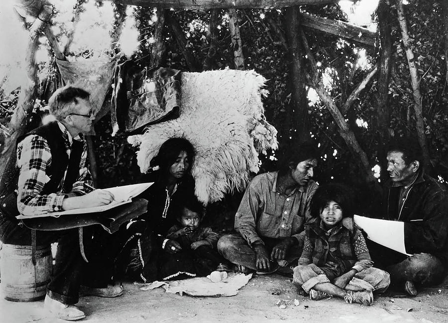 Census Taker With Navajo Family, 1940 Photograph by Science Source ...