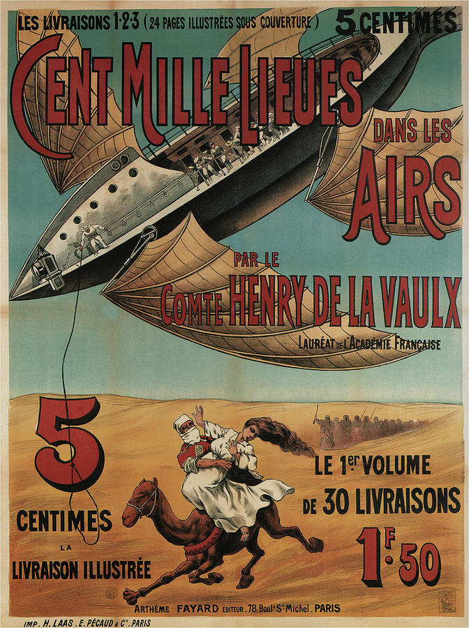 Cent Mille Lieues Dans Les Airs Painting by Unknown