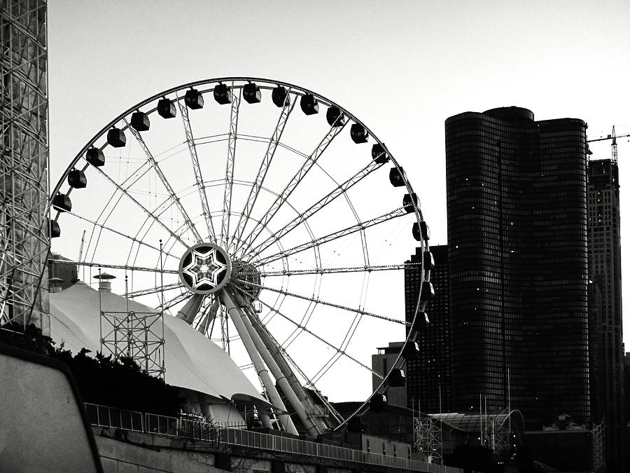 Centennial Ferris Wheel Chicago Photograph by Marilyn Hunt