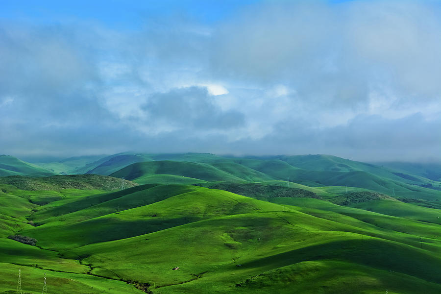 Central Coast Green Hills Photograph by Kyle Hanson