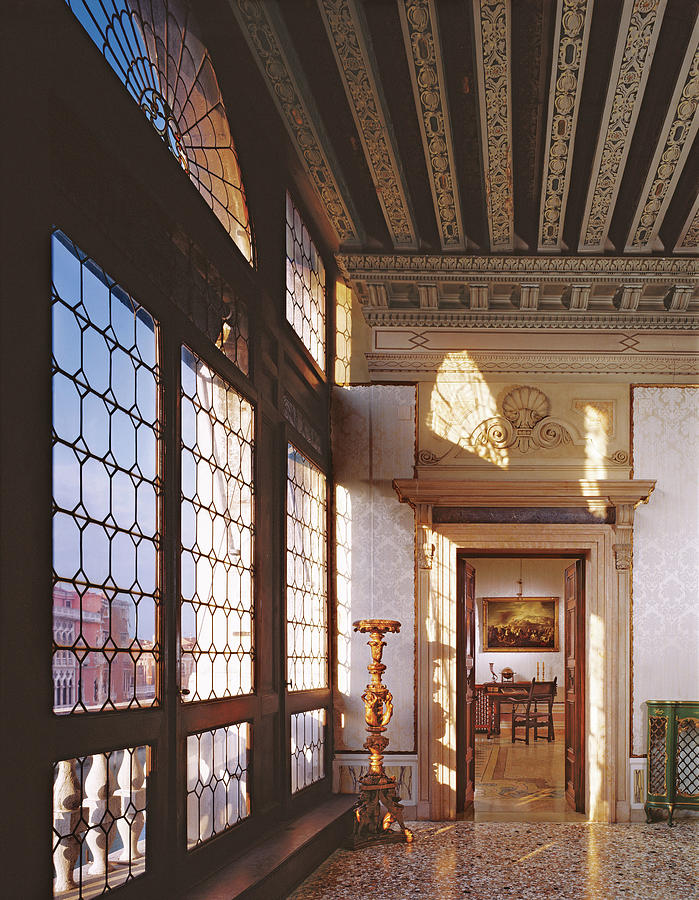 Central Hall Of Palazzo Mocenigo On The Grand Photograph by Durston Saylor