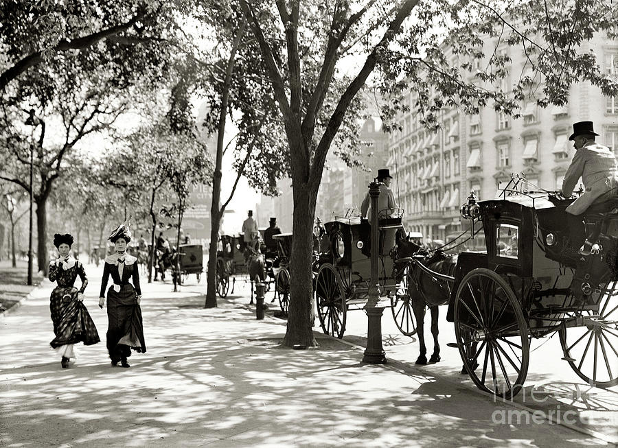Central Park - 1900 Photograph by Doc Braham