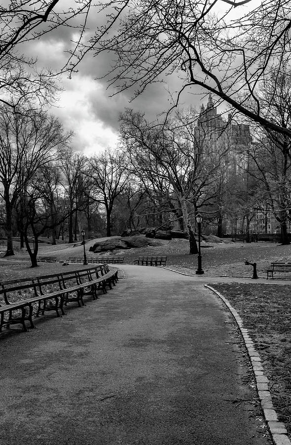 Central Park and Rain Clouds Photograph by Robert Ullmann