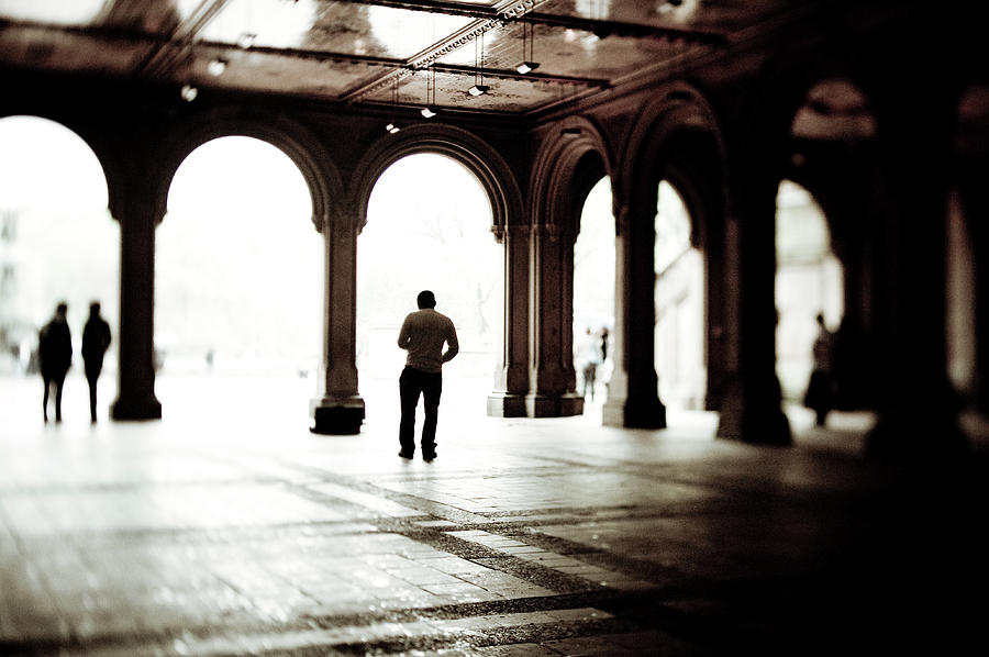 Central Park - Bethesda Terrace Photograph by T Scott Carlisle Central Park - Bethesda Terrace Photograph by T Scott Carlisle