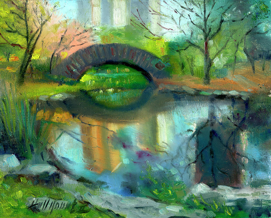 Central Park - New York City Painting by Hall Groat Ii