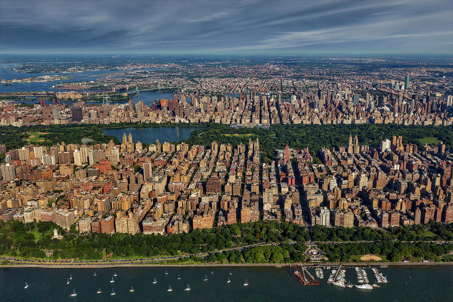 Central Park NYC Aerial Photograph by Susan Candelario