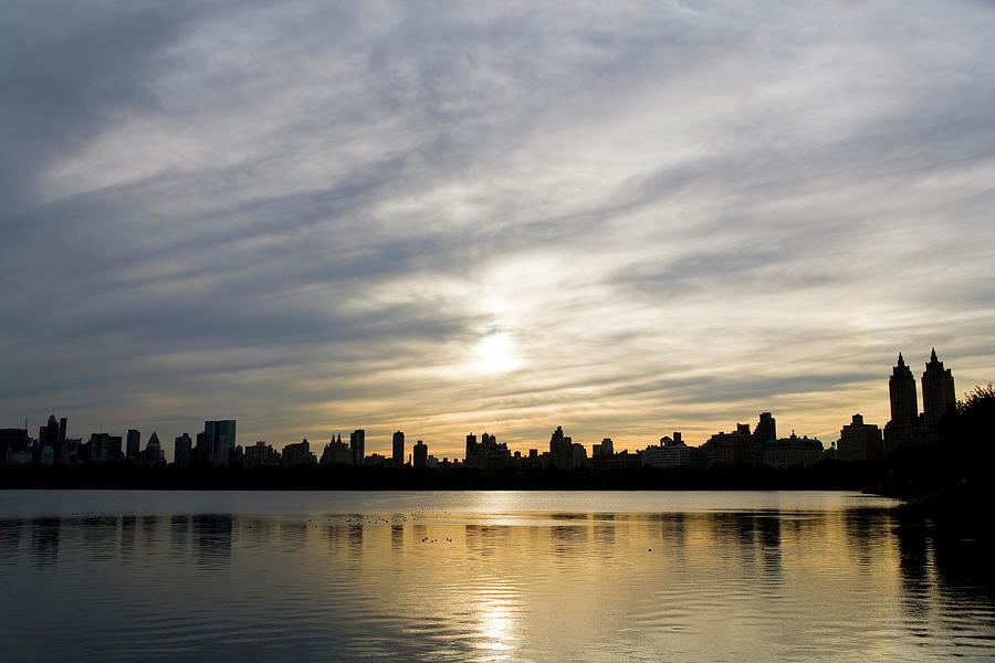 Central Park Reservoir, Sunset And Photograph by Toshi Sasaki