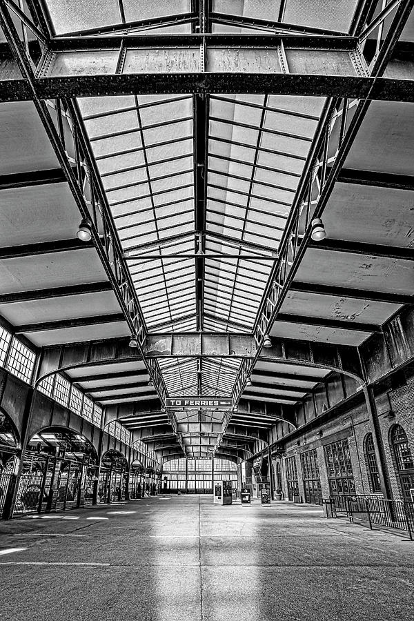 Central Railroad of New Jersey CRRNJ BW Photograph by Susan Candelario