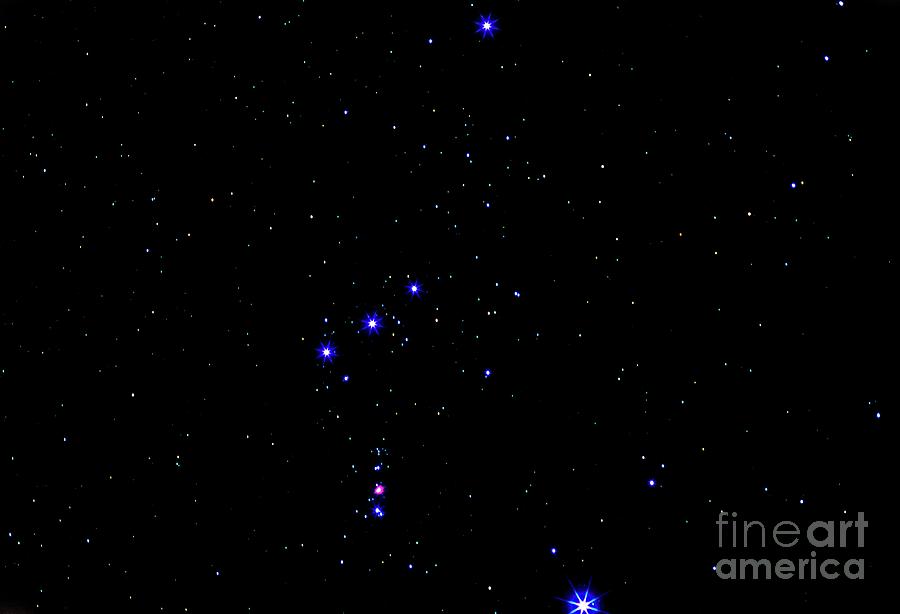 Central Region Of The Orion Constellation Photograph by John Sanford/science Photo Library