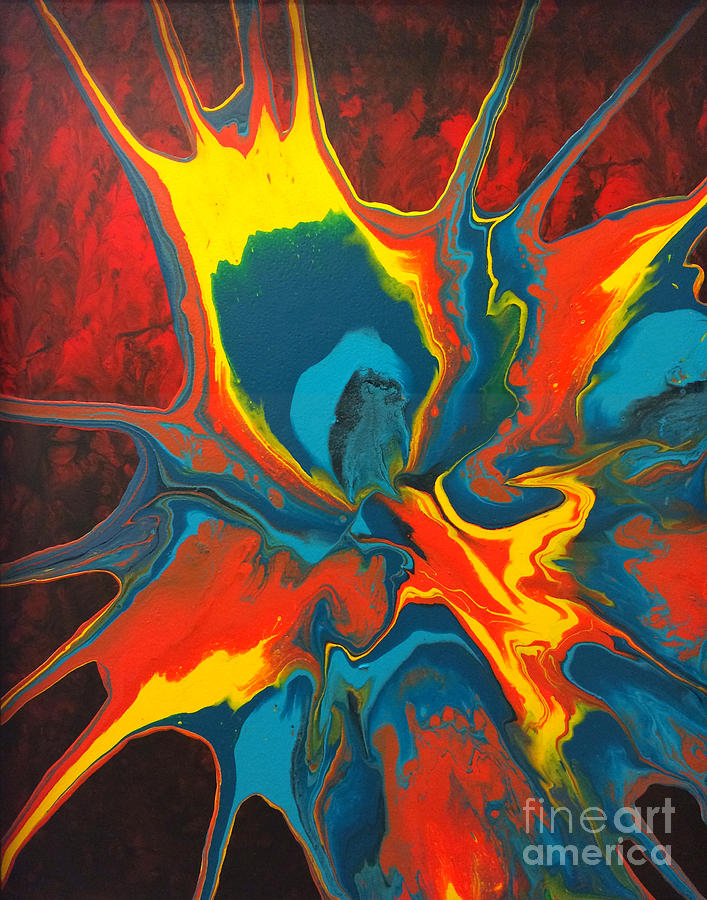Centrifugal Interaction 2 Painting by Lon Chaffin