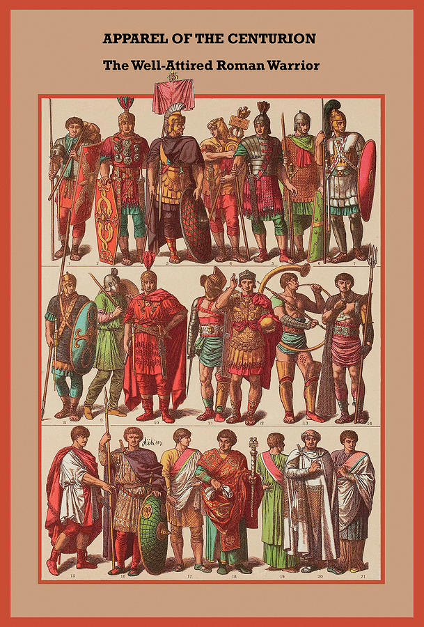Centurions - the well-attired roman warrior Painting by Friedrich Hottenroth Centurions - the well-attired roman warrior Painting by Friedrich Hottenroth