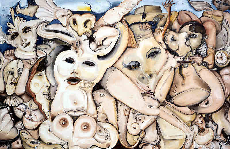 Nude Painting - Cerebral Stew by Jacabo Navarro