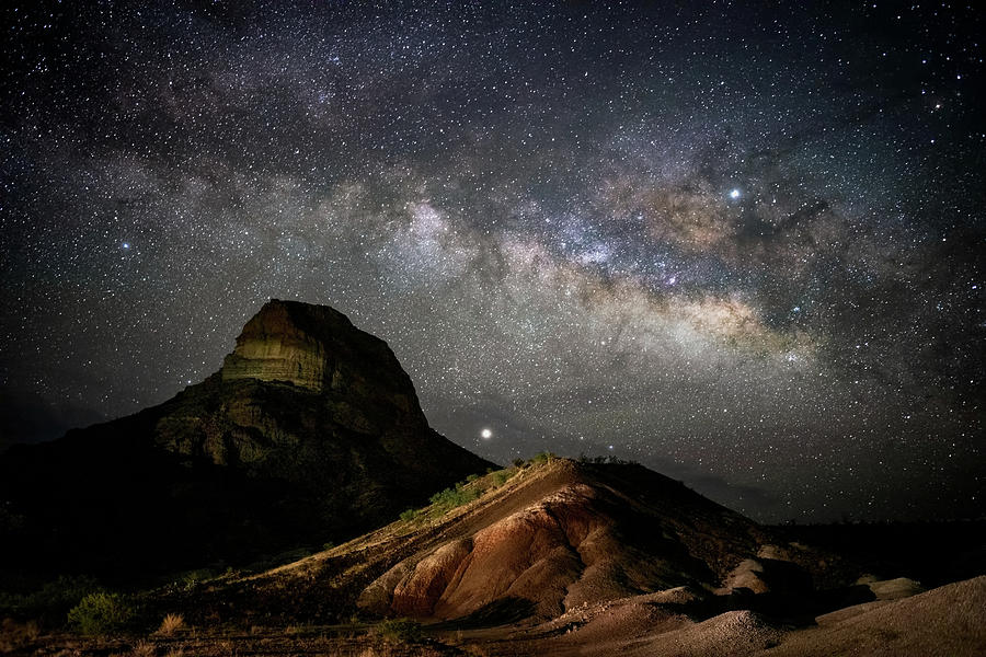 Cerro Castellan Under the Stars Photograph by Harriet Feagin