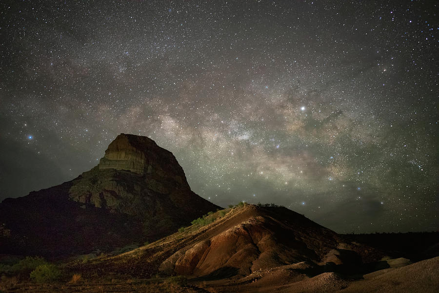 Cerro Castillano Under The Milky Way   Photograph by Harriet Feagin