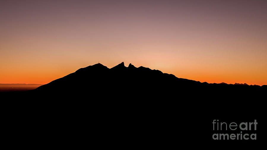 Cerro De La Silla En Silueta Photograph By Santiago M Urquijo Fine Art America