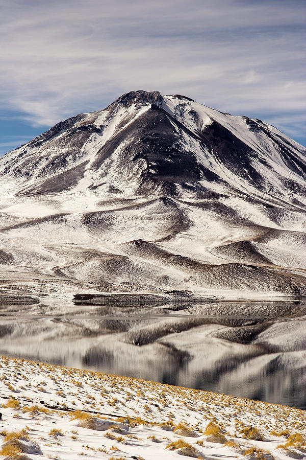 Cerro Miscanti With Its Lagoon Photograph by © Santiago Urquijo