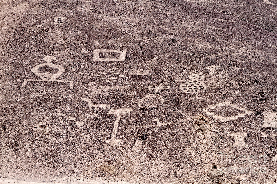 Cerro Pintados Geoglyphs Atacama Desert Chile Photograph by James Brunker