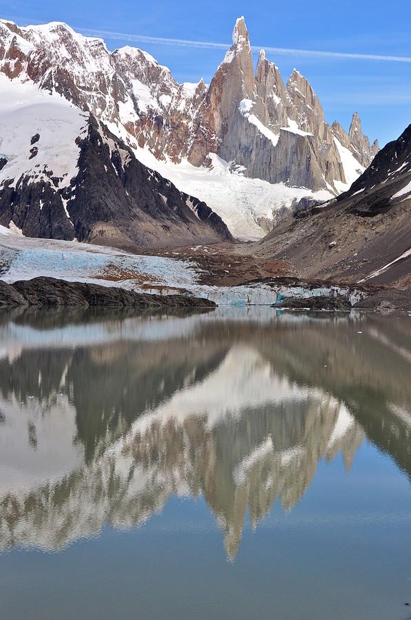 Cerro Torre Looms Over Glaciar Grande Photograph by Geoff Livingston