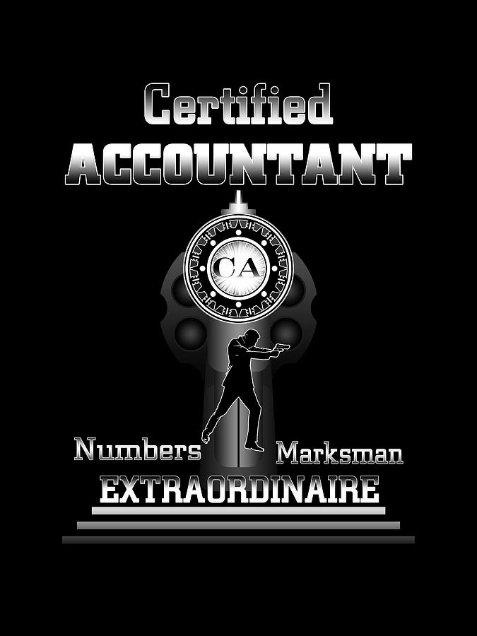 Certified Accountant Extraordinaire Digital Art by Rolando Burbon
