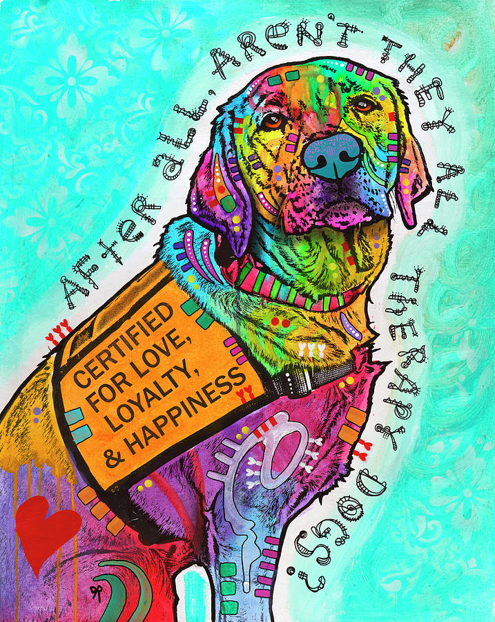 Dog Mixed Media - Certified For Love by Dean Russo- Exclusive