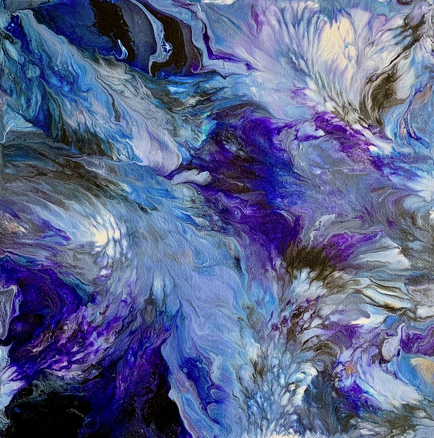 Cerulean Passion Painting by Heather Mader