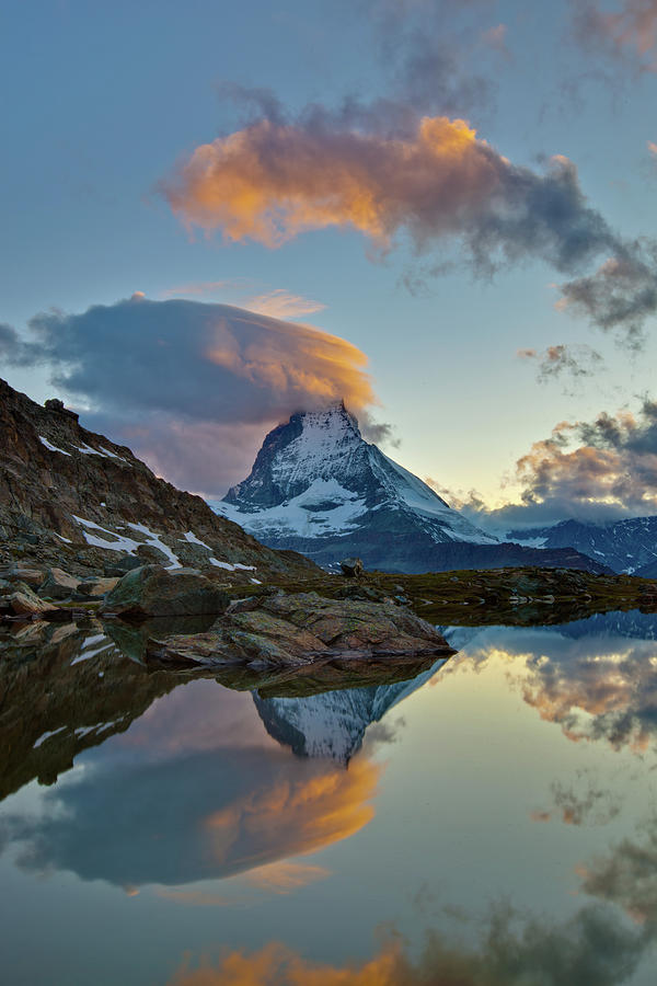 Cervin Matterhorn Sunset Photograph by © Lostin4tune - Cedrik Strahm - Switzerland
