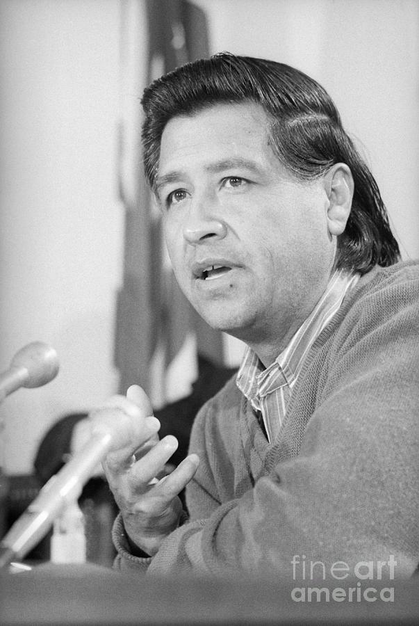 Cesar Chavez At News Conference Photograph by Bettmann Fine Art America