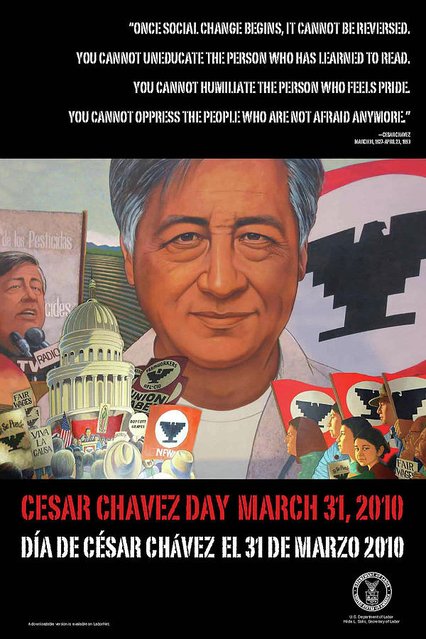 Cesar Chavez Poster Photograph by Mountain Dreams