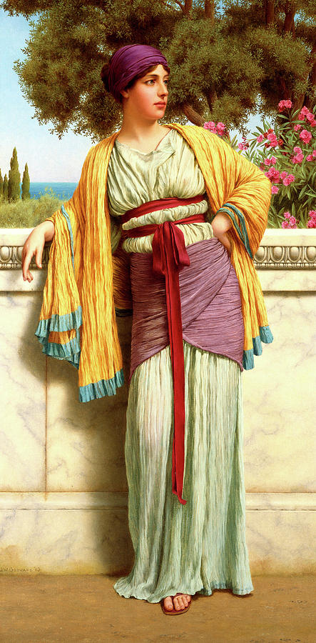 John William Godward Painting - Cestilia by John William Godward John William Godward Painting - Cestilia by John William Godward