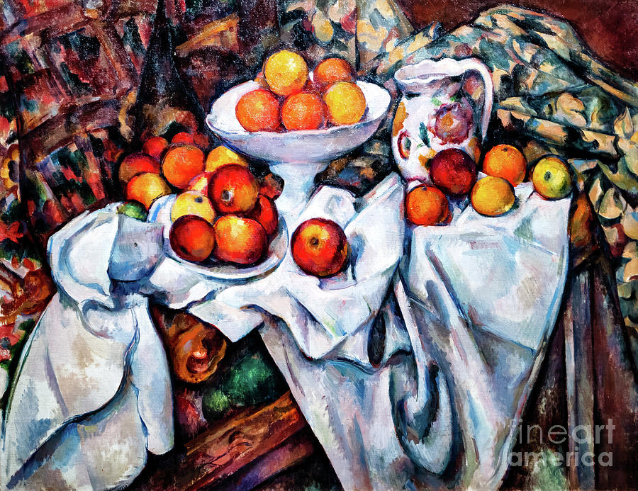 Apples and Oranges by Cezanne Painting by Paul Cezanne
