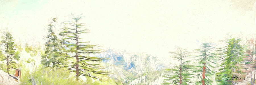 Cezanne Mountains - Spring Digital Art