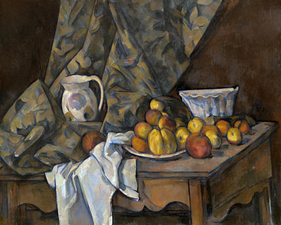 Still Life with Apples and Peaches, C1905 Painting by Paul Cezanne