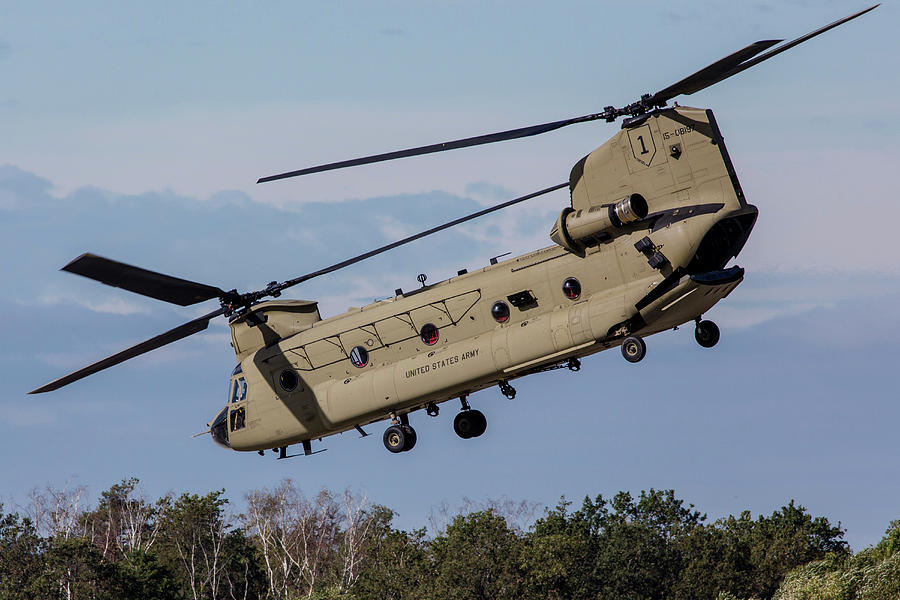 Ch-47f Chinook Transport Helicopter Photograph by Timm Ziegenthaler ...