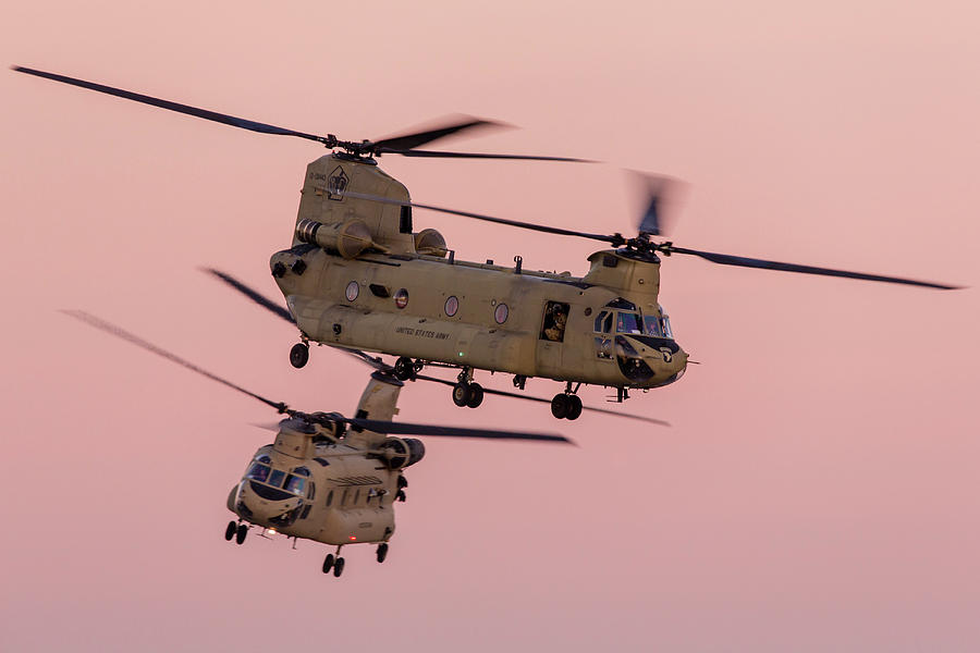 Ch-47f Helicopters Deployed To Europe Photograph by Timm Ziegenthaler