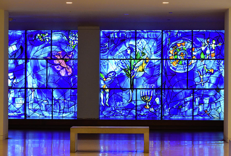 Chagall Windows Photograph by Mauverneen Zufa Blevins
