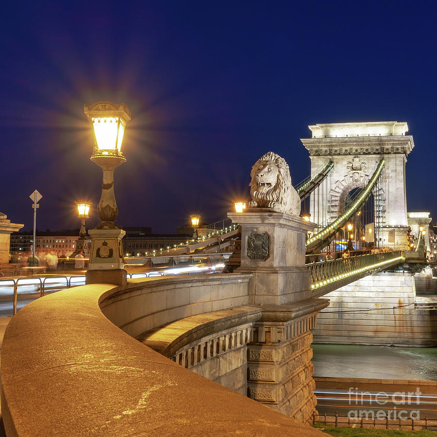 Chain bridge, Budapest Photograph by Delphimages Photo Creations
