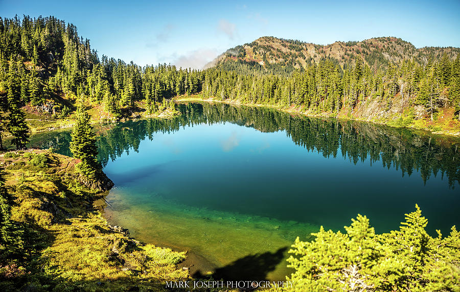 Chain Lake Reflection Photograph by Mark Joseph