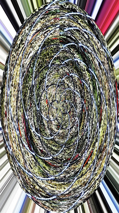Chainlink Fence and Green Grass Digital Art by Tom Janca