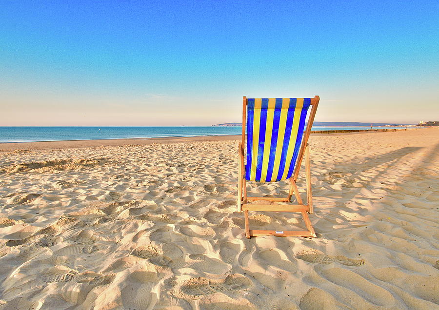 Chair Kept At Beach Photograph by Unique Landscape