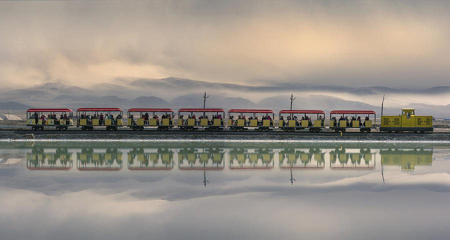 Chaka Salt Lake Photograph by Larry Deng