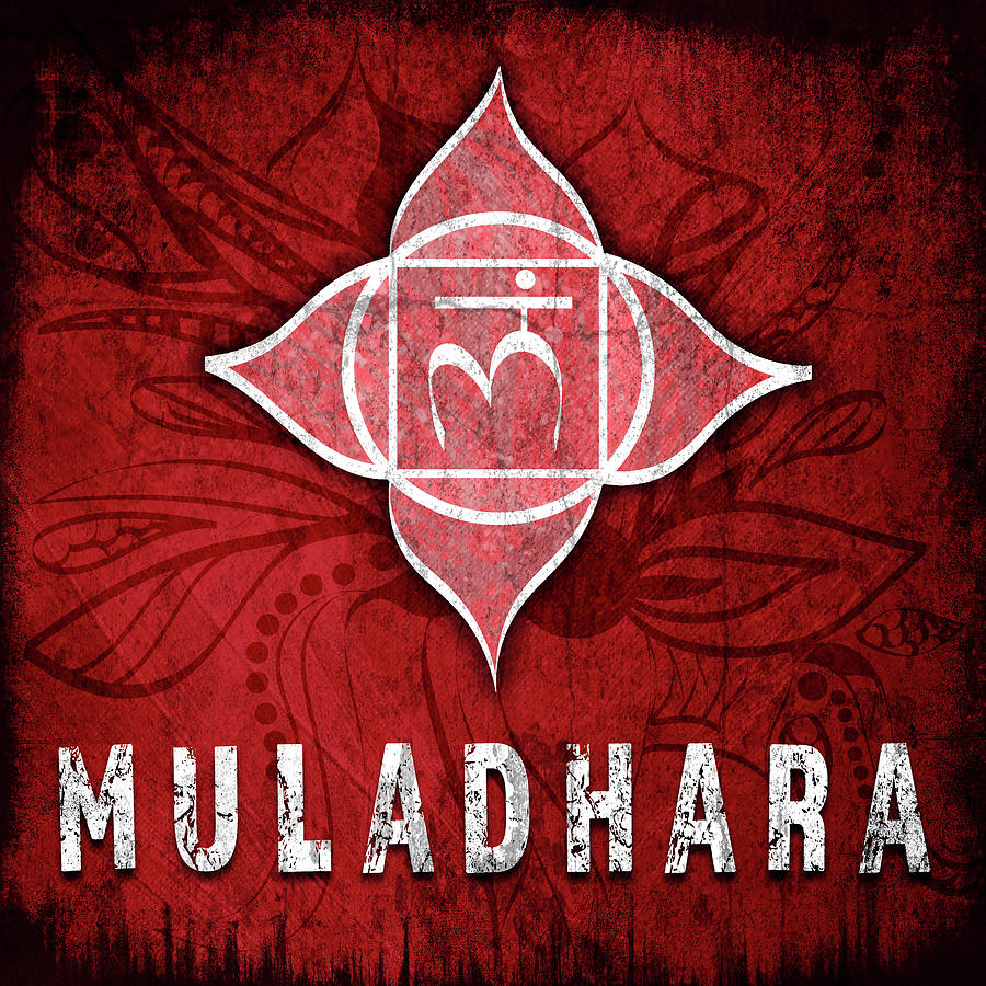 Inspirational Mixed Media - Chakrasyoga_symbol_muladhara by Lightboxjournal
