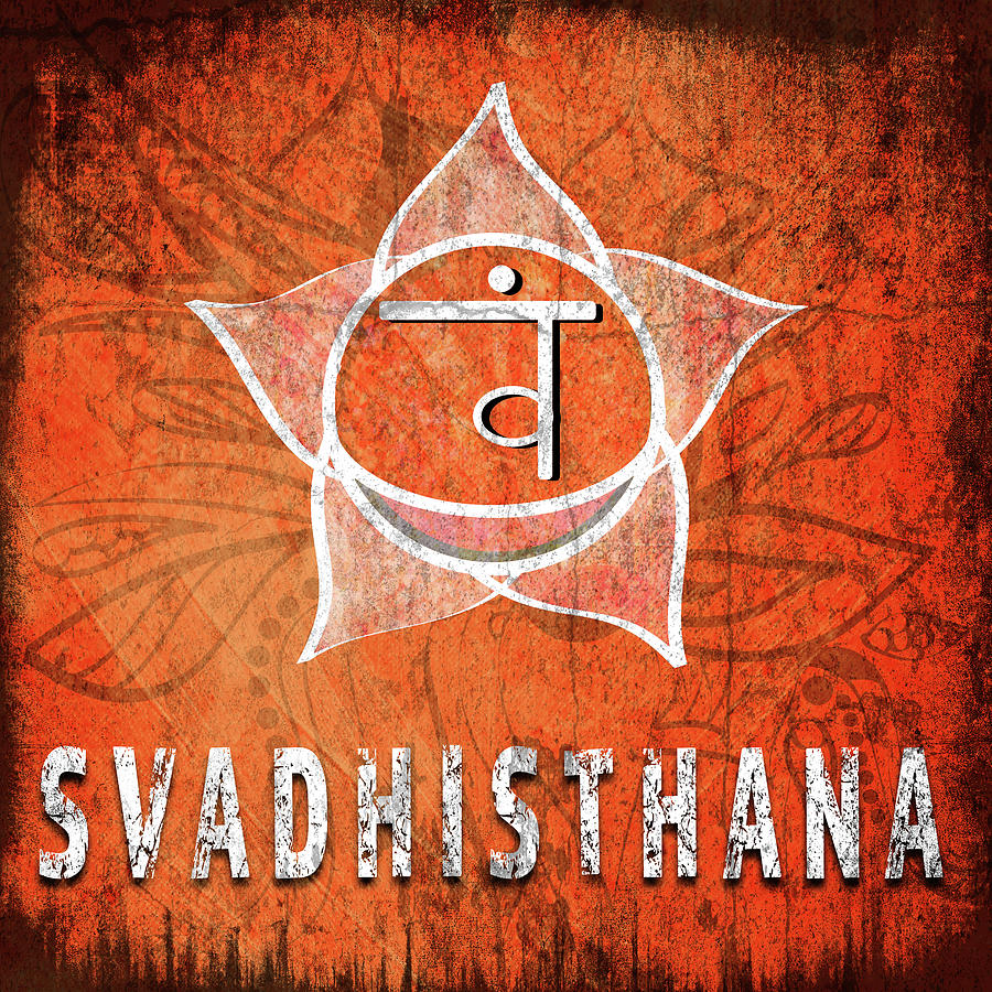 Inspirational Mixed Media - Chakrasyoga_symbol_svadhisthana by Lightboxjournal